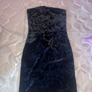 Garage Velvet Mini Dress